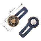 5 Piezas De Hebillas De Metal Expansor De Cintura De Botón