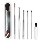 Set Limpiador Espiral Extractor Cera Oídos Cucharillas Kit