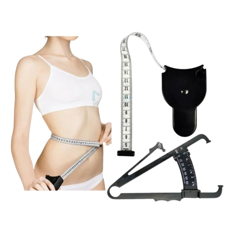 Medidor De Grasa Corporal Adipometro Plicometro Mas Cinta