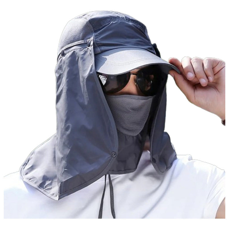 Gorra De Sol Con Solapa Para Cuello, Cara Sombrero Protector