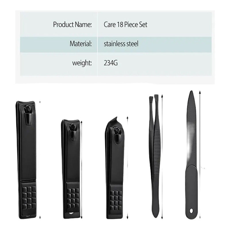 Kit De Manicura Juego De Cortaúñas, Belleza En Caja De Pu