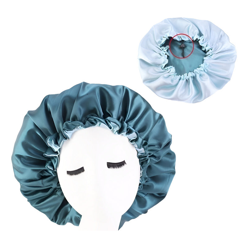 Gorro Reversible De Satén Para Pelo, Ajustable Para Dormir