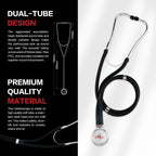 Estetoscopio Médico Profesional, Doble Cabezal