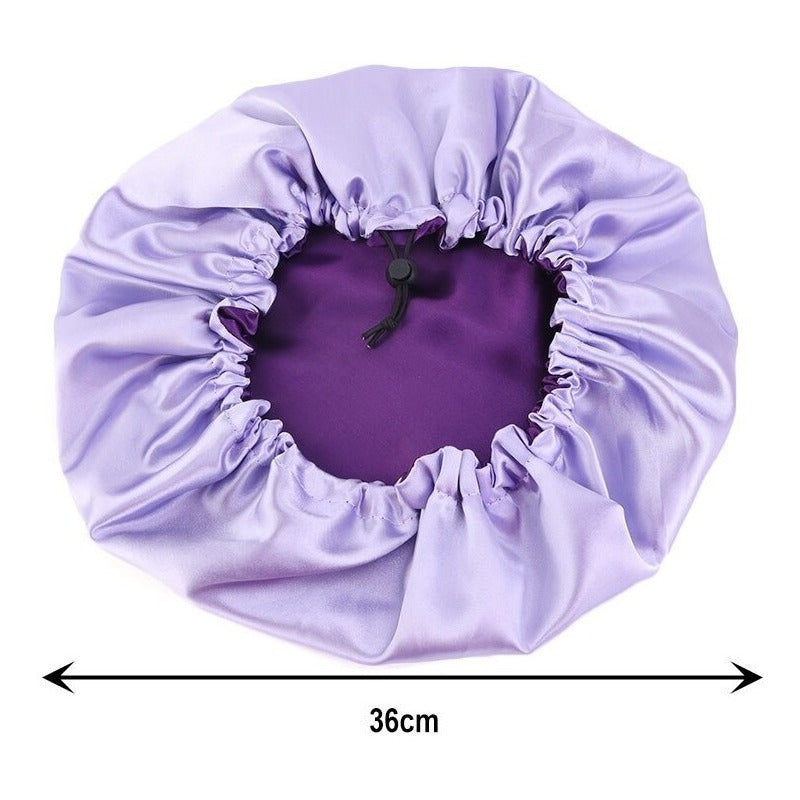 Gorro Reversible De Satén Para Pelo, Ajustable Para Dormir