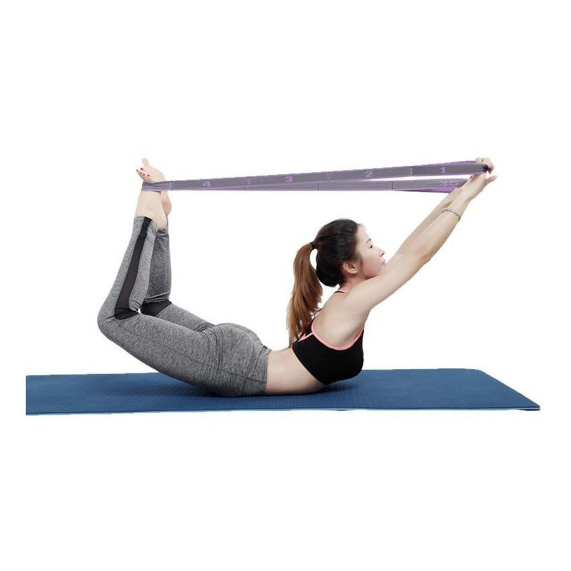 Cinta Elástica De Látex Y Poliéster Para Yoga Y Ejercicios