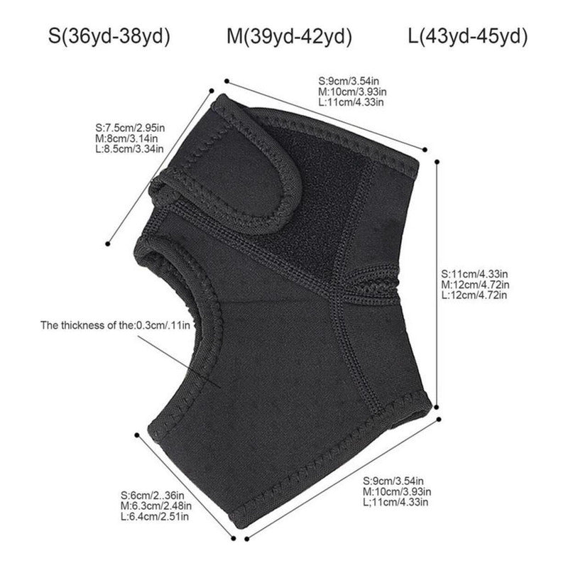 Tobillera Inmovilizador Talón Ajustable, Soporte Protector