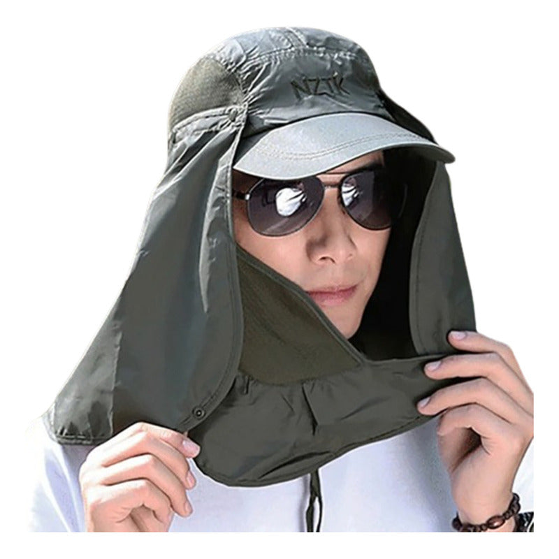 Gorra De Sol Con Solapa Para Cuello, Cara Sombrero Protector