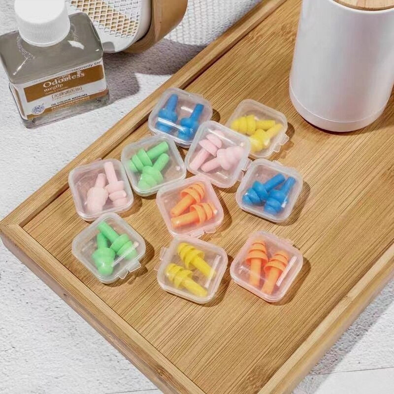 Tapones Para Los Oídos De Silicona Mas Caja Protectora