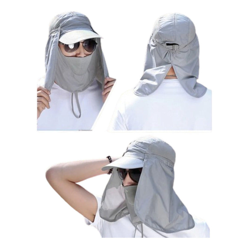 Gorra De Sol Con Solapa Para Cuello, Cara Sombrero Protector