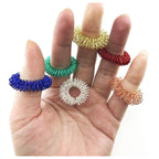 Anillo De Masaje De Acero Inoxidable Para Dedo 5 Unidades
