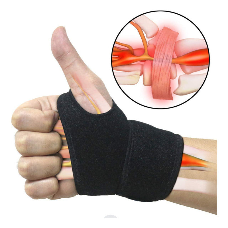 Muñequera Ajustable Para Deportes, Protección Esguince Mano