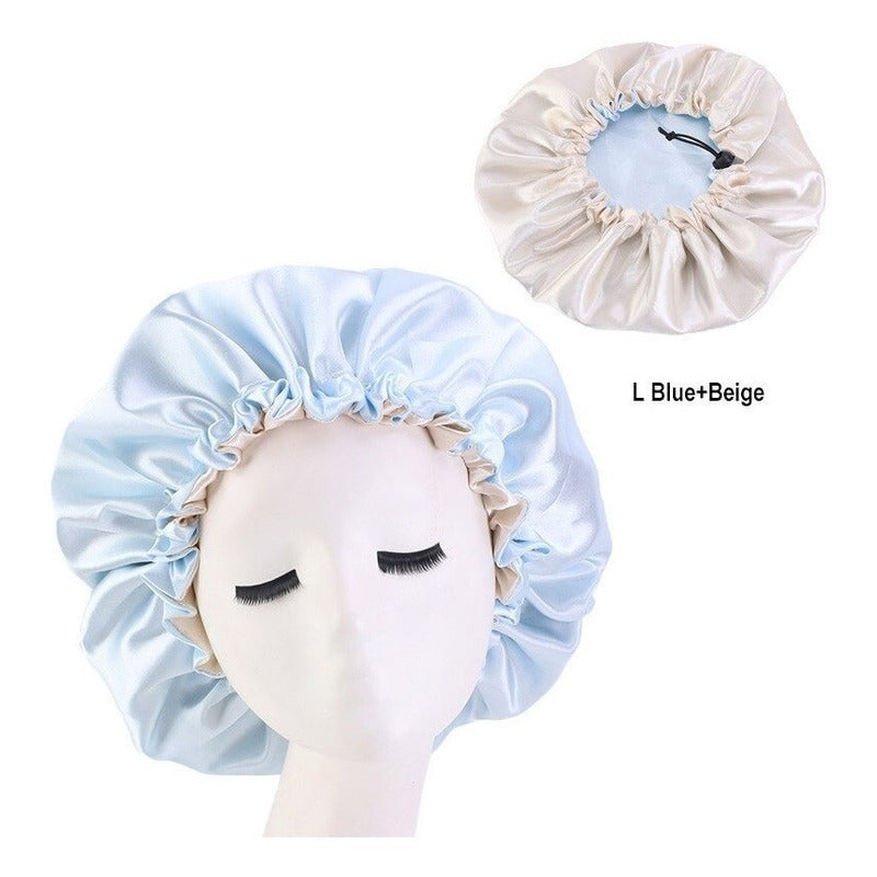 Gorro Reversible De Satén Para Pelo, Ajustable Para Dormir