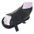Zapato ortopédico negro perfil izquierdo recuperación