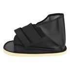 Zapato ortopédico negro perfil izquierdo recuperación