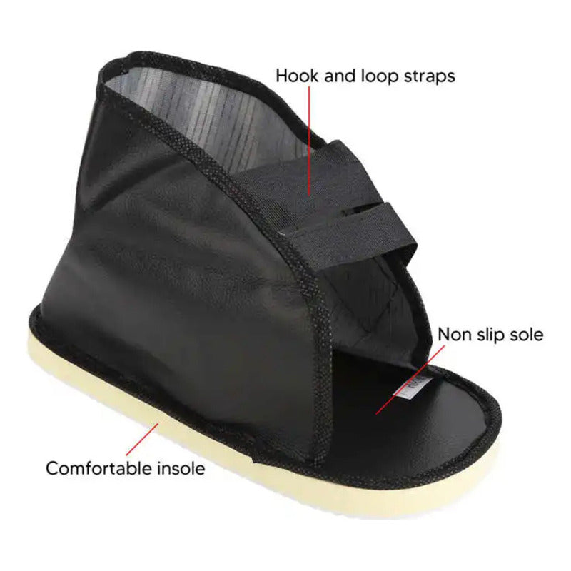 Zapato ortopédico con correas velcro, plantilla cómoda y suela antideslizante