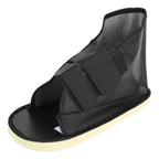 Zapato ortopédico negro perfil izquierdo recuperación