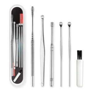Set Limpiador Espiral Extractor Cera Oídos Cucharillas Kit