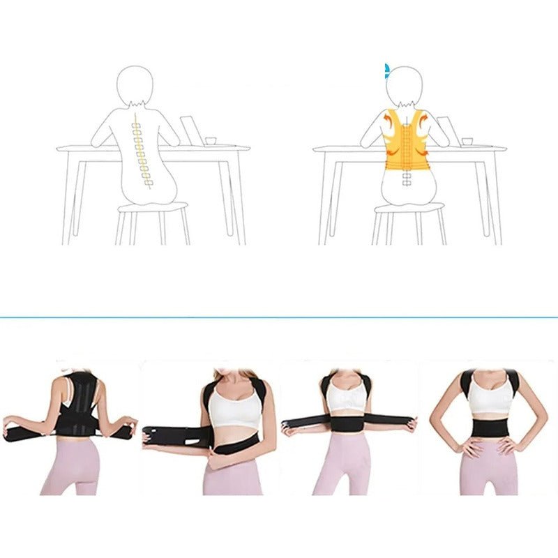 Corrector Postura Ajustable Unixes Corsé Soporte Lumbar - Image 3