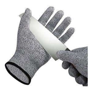 Guantes De Pesca Resistentes A Cortes Grises, Transpirables